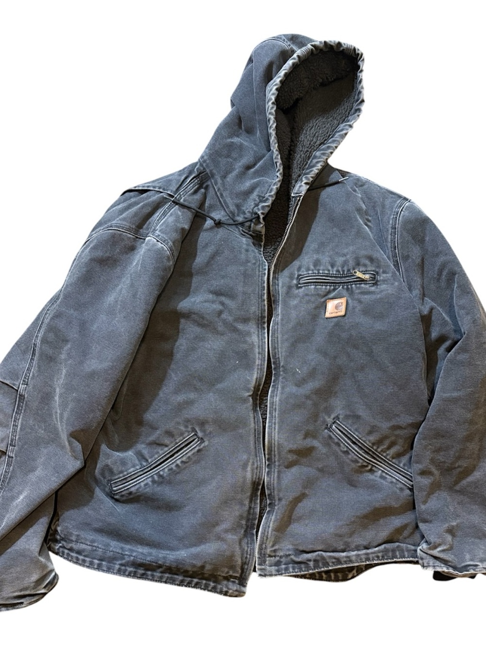 Vintage Carhartt Work wear Barn/chore Jacket RN 14806 Hooded Men's Large